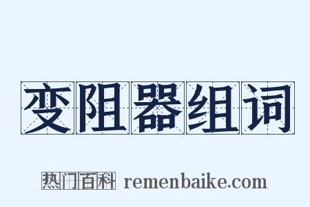 变阻器组词是什么意思的图片